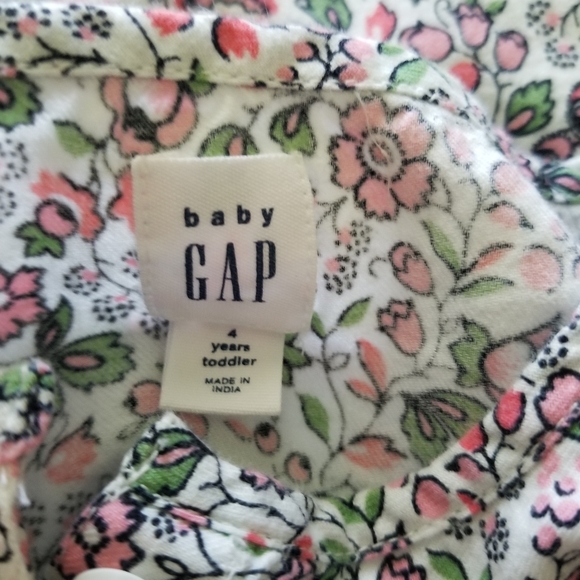 GAP Floral Cotton Dress Size 4 - Picture 3 of 8
